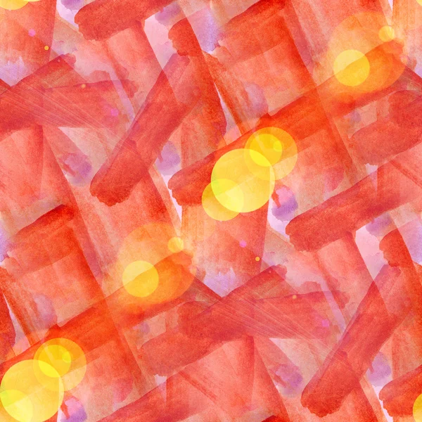 Bokeh wallpaper orange abstract watercolor art seamless texture — Stock Photo, Image