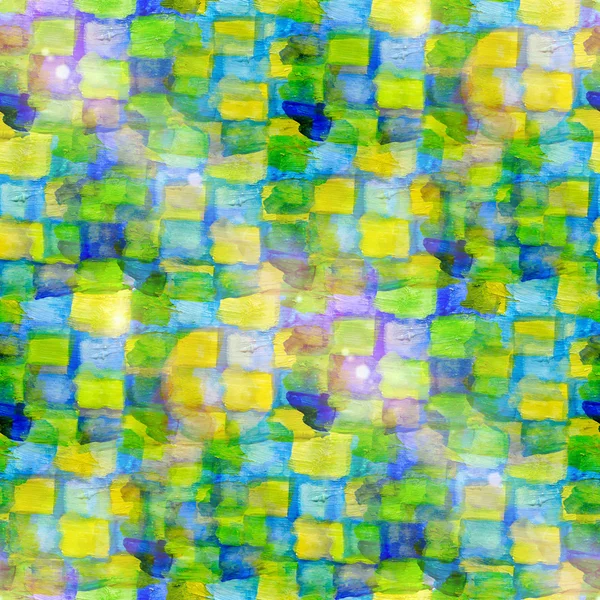 Великолепная текстура, акварель, бесшовная зеленая желтая полоса — стоковое фото