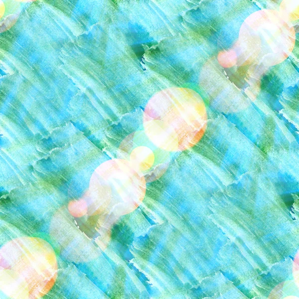 Soleil reflets aquarelle fond vert abstrait papier art texture — Photo