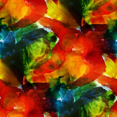 güneş ışığı makro suluboya kırmızı, yeşil, mavi sorunsuz dokusu ağrı