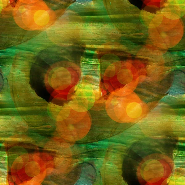 阳光无缝的棕色、 绿色立体抽象艺术毕加索 textu — 图库照片