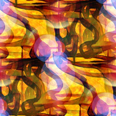 güneş ışığı makro kahverengi, sarı sulu boya Dikişsiz doku lekeleri.