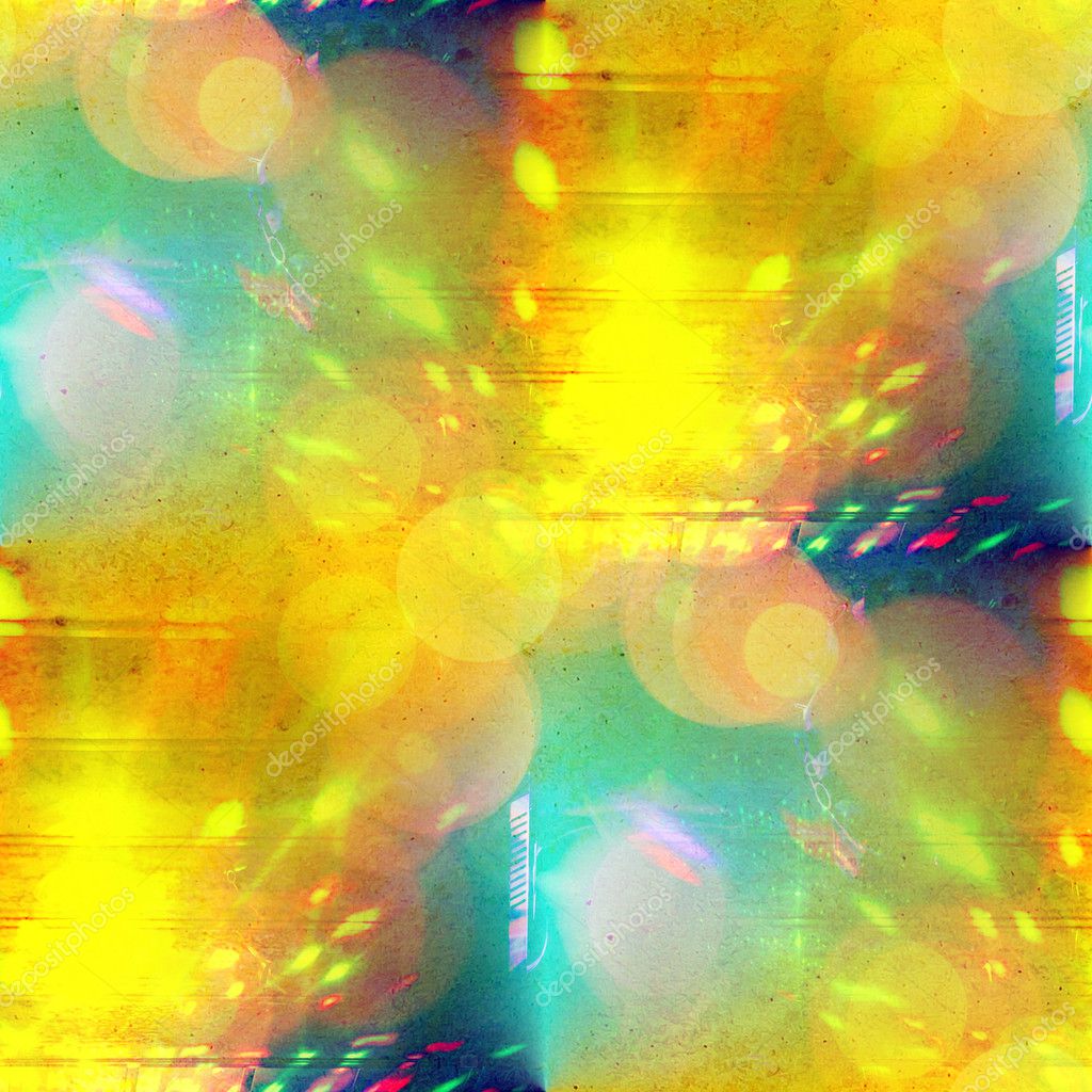 Sunlight seamless abstract art yellow green texture, watercolor — Stock