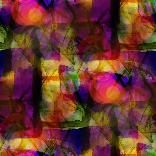 Солнечный свет бесшовный кубизм абстрактный фиолетовый желтый текст Пикассо — стоковое фото