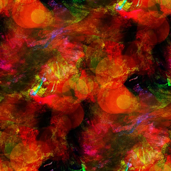 Мистецтво сонячного світла червоний, зелений безшовний текстурний фон, акварель — стокове фото