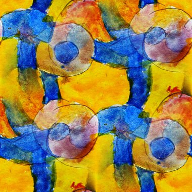 Sarı, mavi sorunsuz suluboya arka plan boya desig