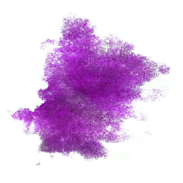 Ink purple watercolor paint splatter splash grunge background bl — Stock Photo, Image