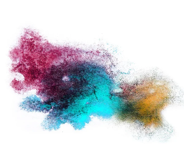 Akvarel modré, hnědé, purplesplash izolované místo ručně colo — Stock fotografie