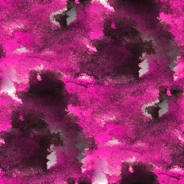 Aquarelle rose sans couture, peinture de fond texture noire abstraite — Photo