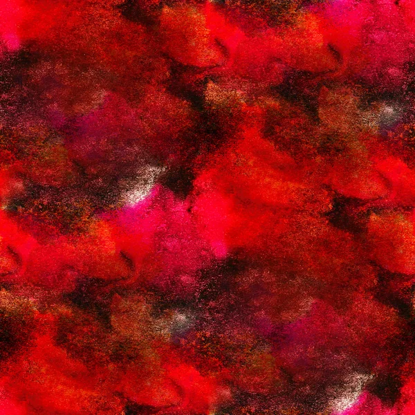 Acquerello senza soluzione di continuità texture rosso sfondo vernice astratto patter — Foto Stock