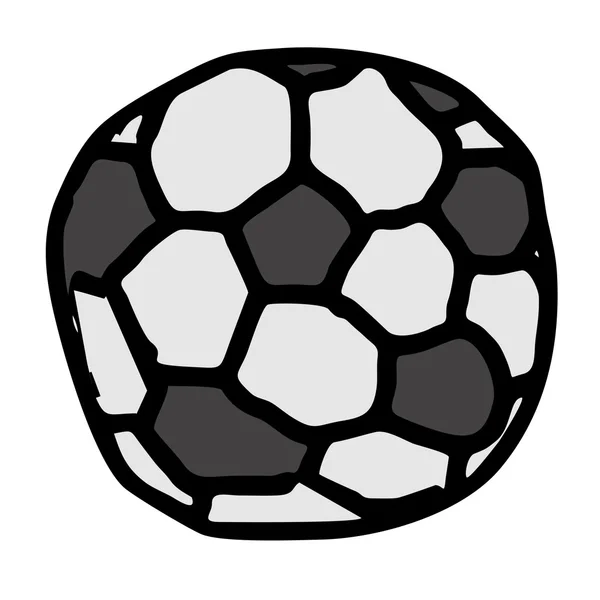 Soccer ball fotboll vektor isolerade illustration vit ba — Stock vektor