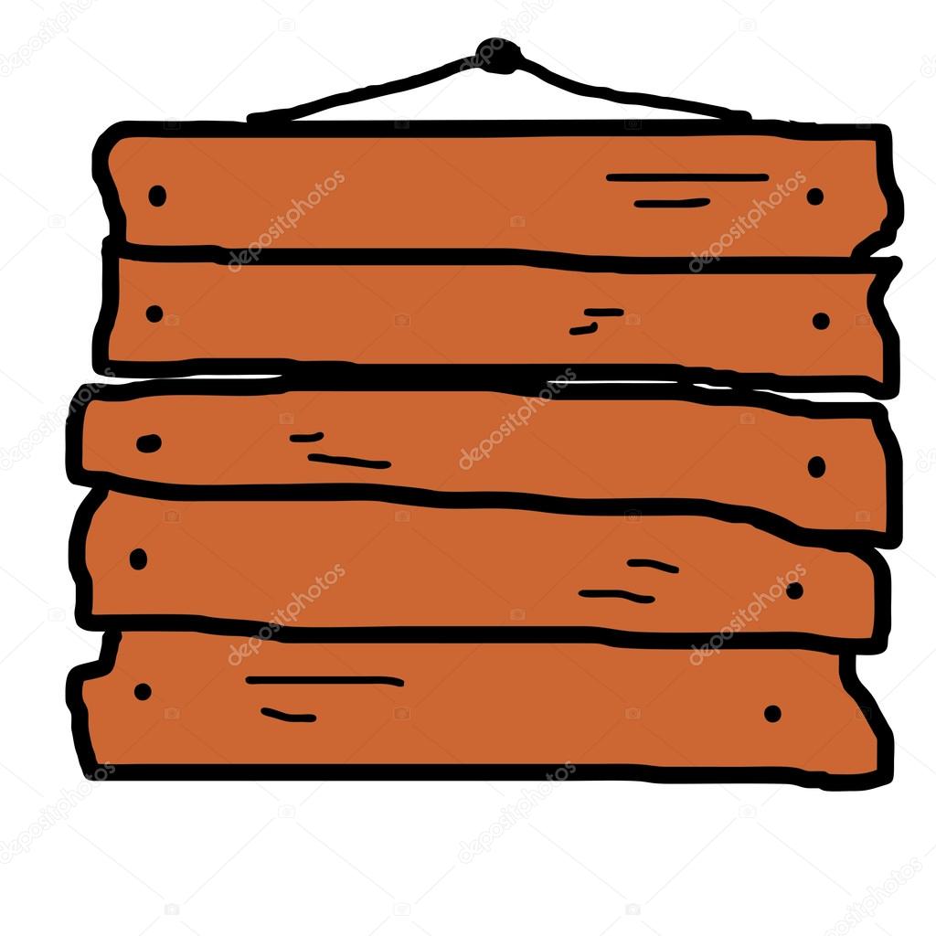 Bulletin board old wooden sign vector art hanging on a rope cart Stock  Vector Image by ©maxximmm1 #30887247