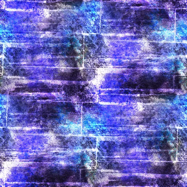 Stěnu akvarel bezešvých textur pozadí modré, fialové barvy — Stock fotografie