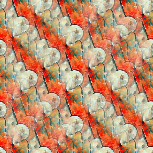 Акварель червона, безшовна текстура Пікассо фонова абстракція фарби — стокове фото