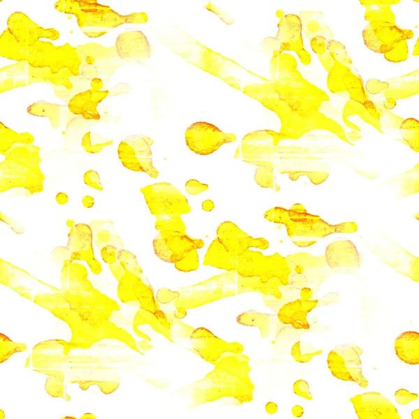 Muur aquarel naadloze gele textuur achtergrond verf abstrac — Stockfoto