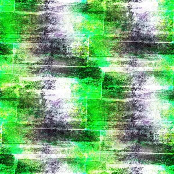 Стена акварели бесшовной текстуры зеленый, черный фон краски — стоковое фото