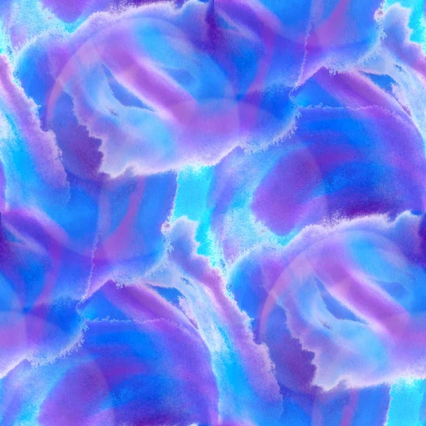 Сияние от сине-фиолетовой краски акварель бесшовная текстура с sp — стоковое фото
