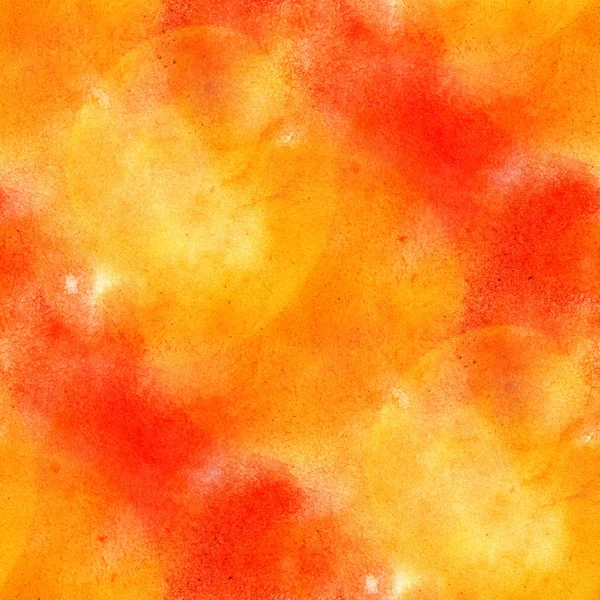 Bländning från smidig konsistens hot orange akvarell — Stockfoto