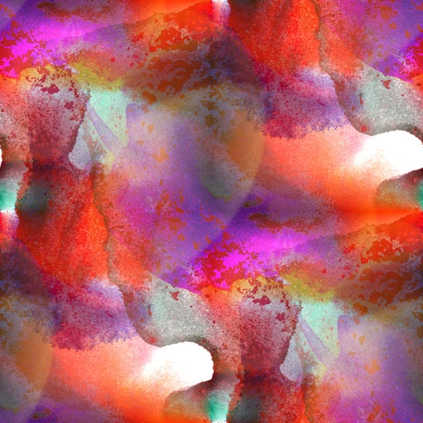 Blendung durch Fleck Aquarell rot blau lila Fleck Textur Isolat — Stockfoto