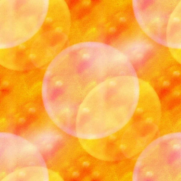 Glare from yellow orange macro watercolor seamless texture and p — Stock Photo, Image