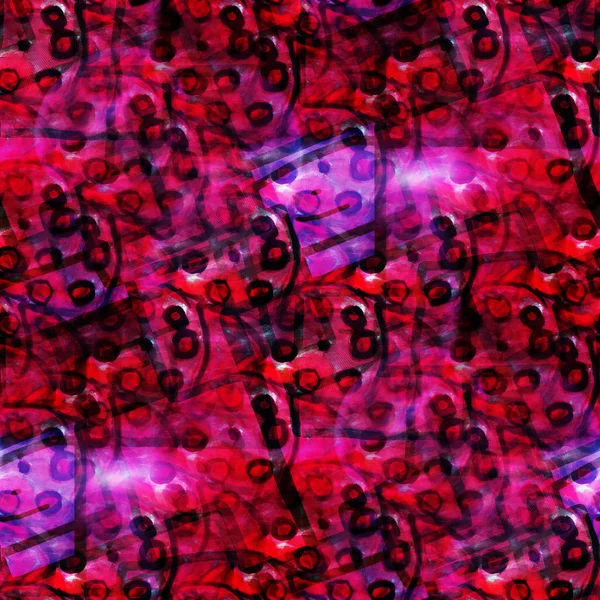 Ταπετσαρία τέχνη εικόνα κόκκινο ακουαρέλα άνευ ραφής μαύρο φόντο — Φωτογραφία Αρχείου