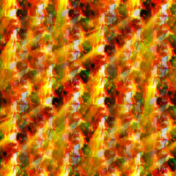 Luz solar sem costura verde textura vermelha cor aquarela abstrata — Fotografia de Stock