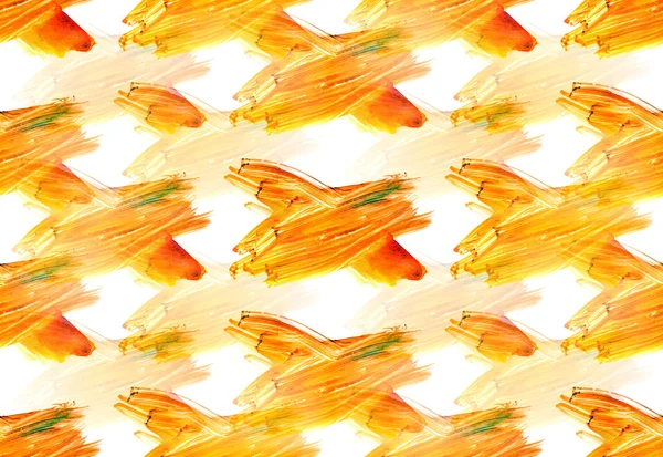 Nahtlose bunte gelbe Kreuz-Aquarell handgefertigt, schöne — Stockfoto