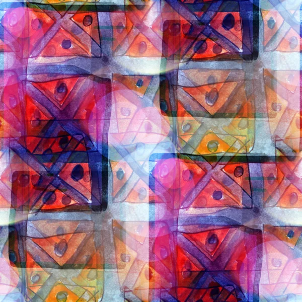 Quadratisches Sonnenlicht Makrograu, braun, Ornamente Flecken Aquarell s — Stockfoto