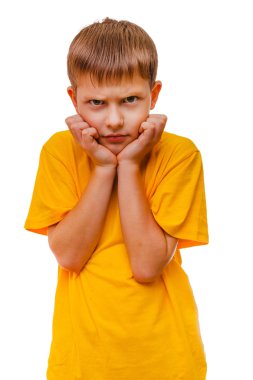 depresif üzgün genç çocuk