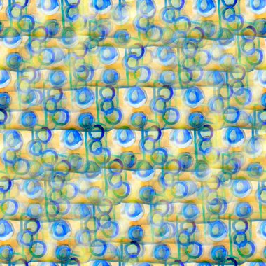 Mavi, kahverengi, daire doku, suluboya sorunsuz geri mürekkep