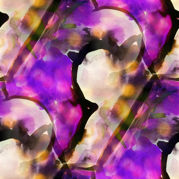 Бесшовная текстура фиолетовый акварельный фон абстрактный лак краски — стоковое фото
