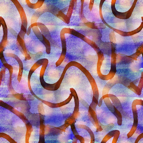 Бесшовная текстура фиолетовый, красный акварельный фон абстрактная боль — стоковое фото