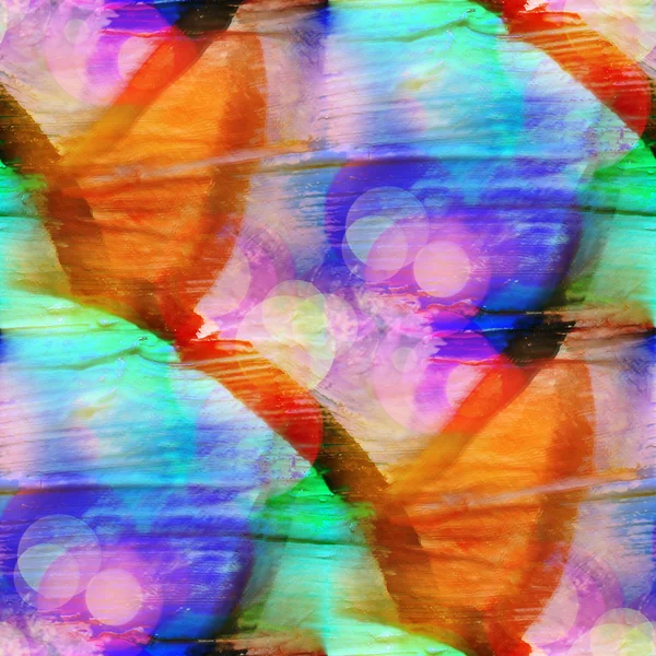 Бесшовная текстура акварель голубой, оранжевый — стоковое фото
