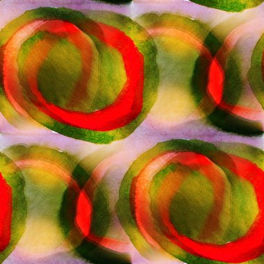 Dikişsiz doku suluboya arka plan soyut yeşil, kırmızı boya