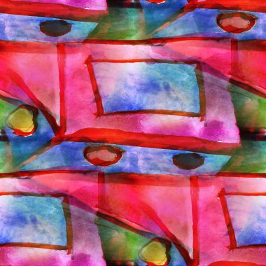 tasarım deseni sorunsuz pembe, mavi, yeşil doku suluboya bac