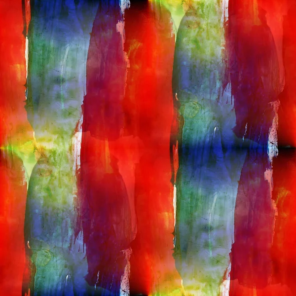 設計シームレス テクスチャ青、赤の背景に水彩抽象 — ストック写真