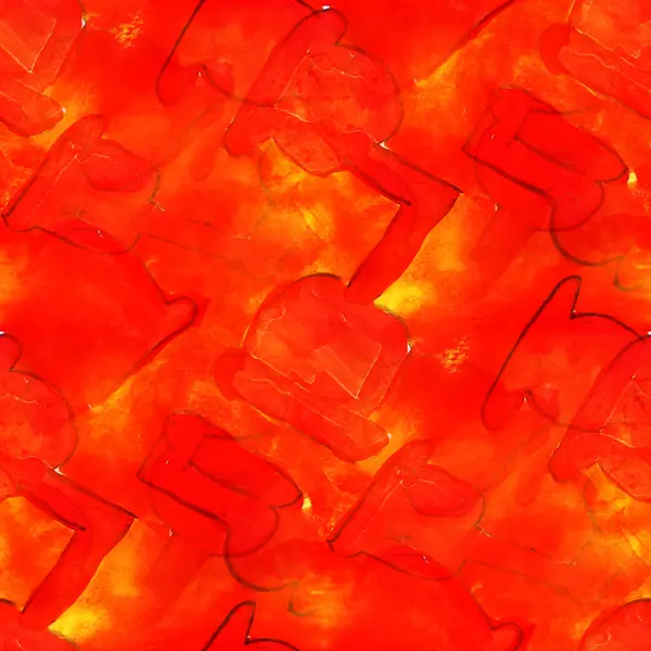 Dikişsiz doku kırmızı sulu boya zemin soyut boya tasarım — Stok fotoğraf