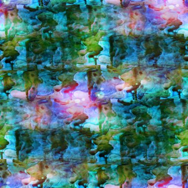 sanat yeşil renkli sulu boya Dikişsiz doku soyut boya