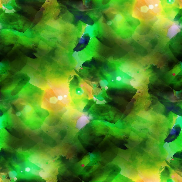 Hintergrund Kunst Aquarell grün nahtlose Textur abstrakte Farbe — Stockfoto