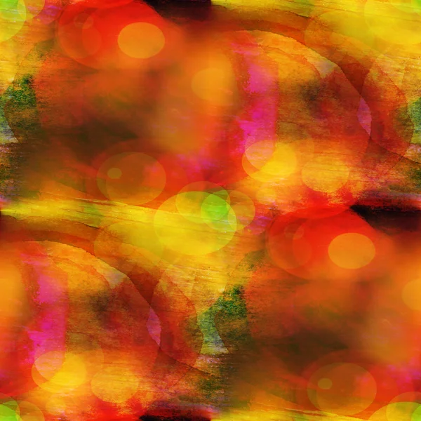 水彩画の黄色、赤い背景のシームレスなテクスチャ抽象的な痛み — ストック写真