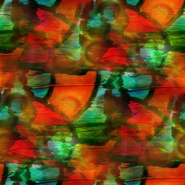 Sulu Boya doku kırmızı, yeşil kesintisiz tonlar soyut arka plan