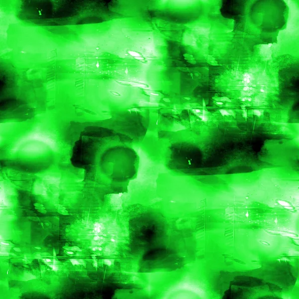 Acuarela fondo textura tonos verde abstracto patrón de pintura — Foto de Stock