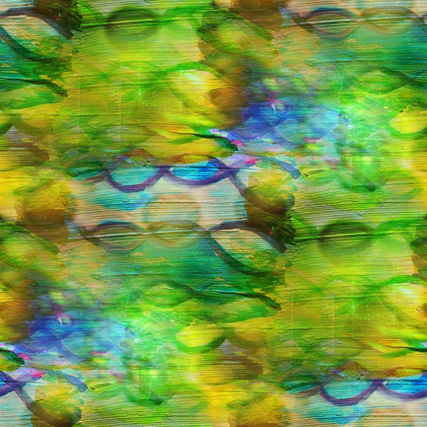 Акварель текстура бесшовные зеленые, желтые тона фона abstr — стоковое фото