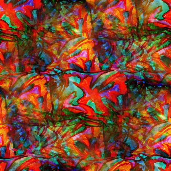 Aquarel textuur Naadloze tinten rood, groen achtergrond abstract — Stockfoto