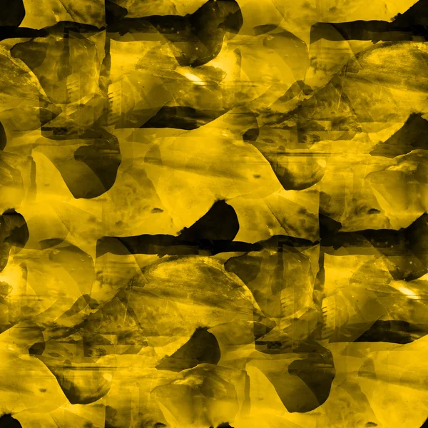 Tons de aquarela textura de fundo pintura abstrata cortador amarelo — Fotografia de Stock