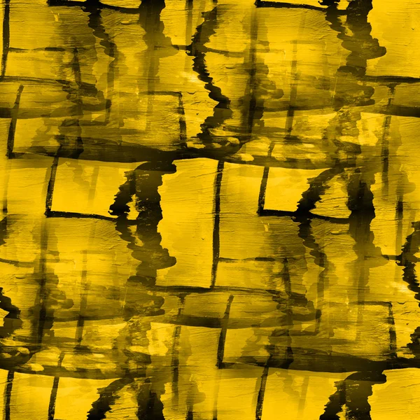水彩黄色色调背景纹理抽象油漆淅沥沥 — 图库照片