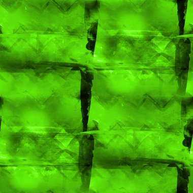 Dikişsiz sanatçı Kübizm sanat yeşil doku suluboya wal