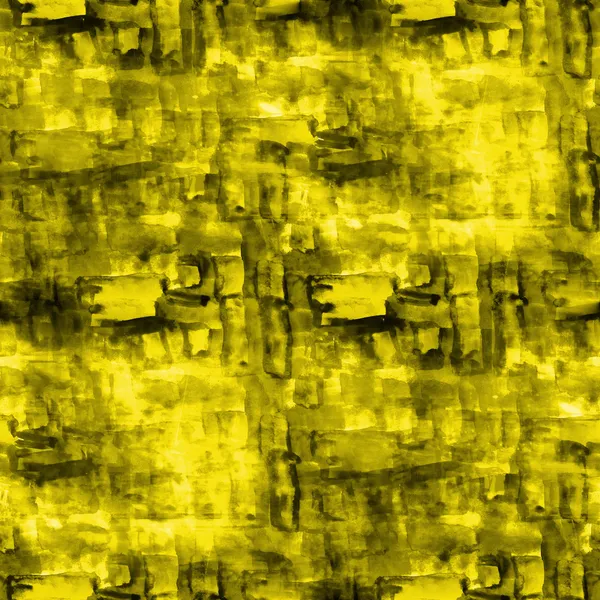 Artista amarelo sem costura cubismo abstrato arte textura aquarela wa — Fotografia de Stock