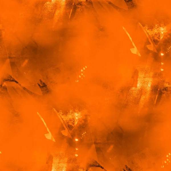 Kubismen orange artist abstrakta sömlösa konst textur akvarell wa — Stockfoto