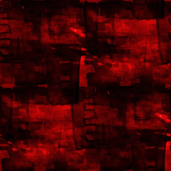 Bezešvé umělec kubismus abstraktního umění textury červené akvarel wallp — Stock fotografie